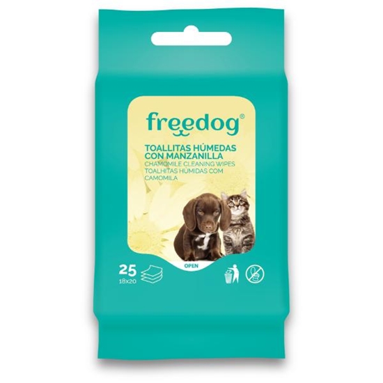 Picture of Freedog Chamomile Wipes | Gentle & Soothing for Dogs & Cats